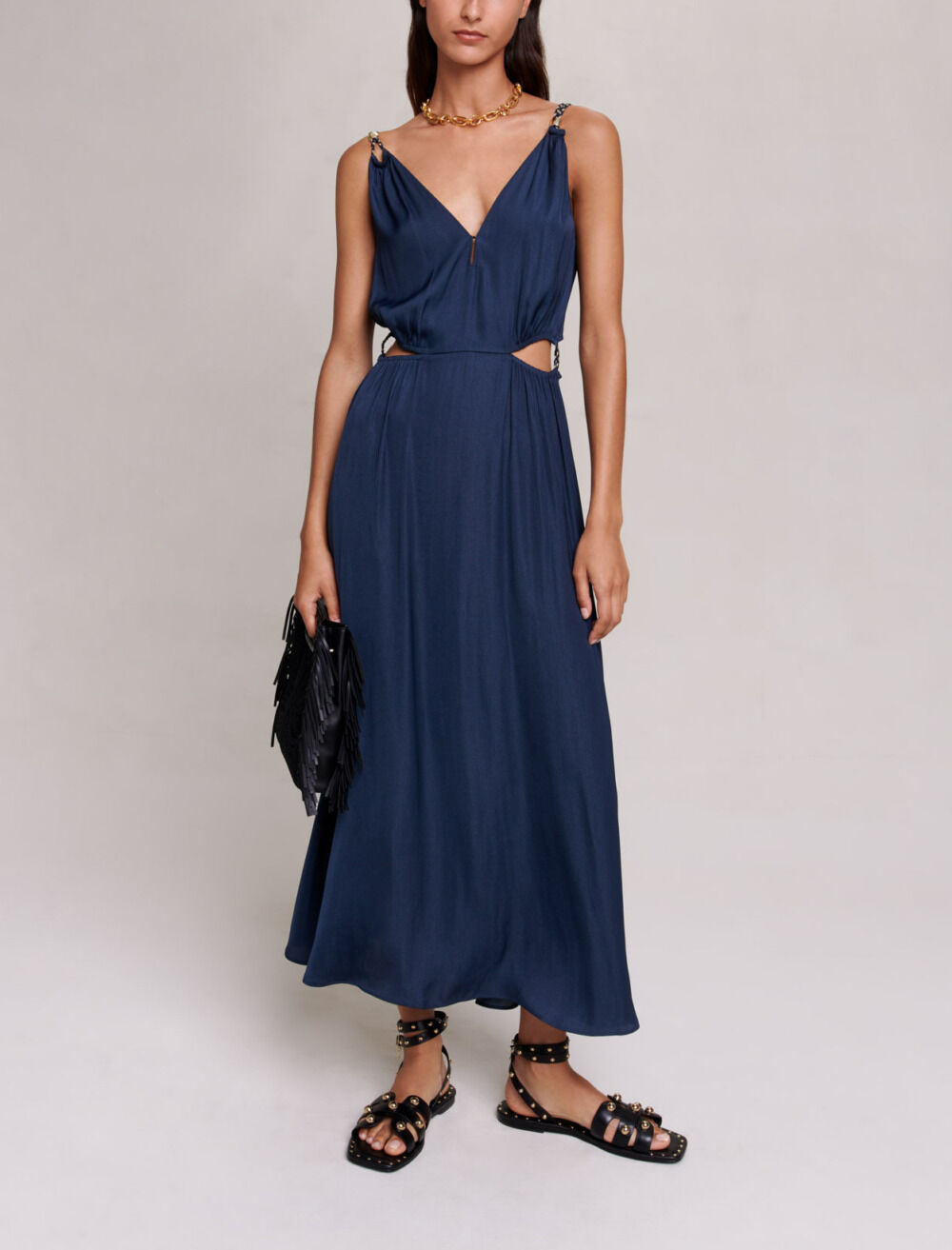 Robe maje bleu marine on sale