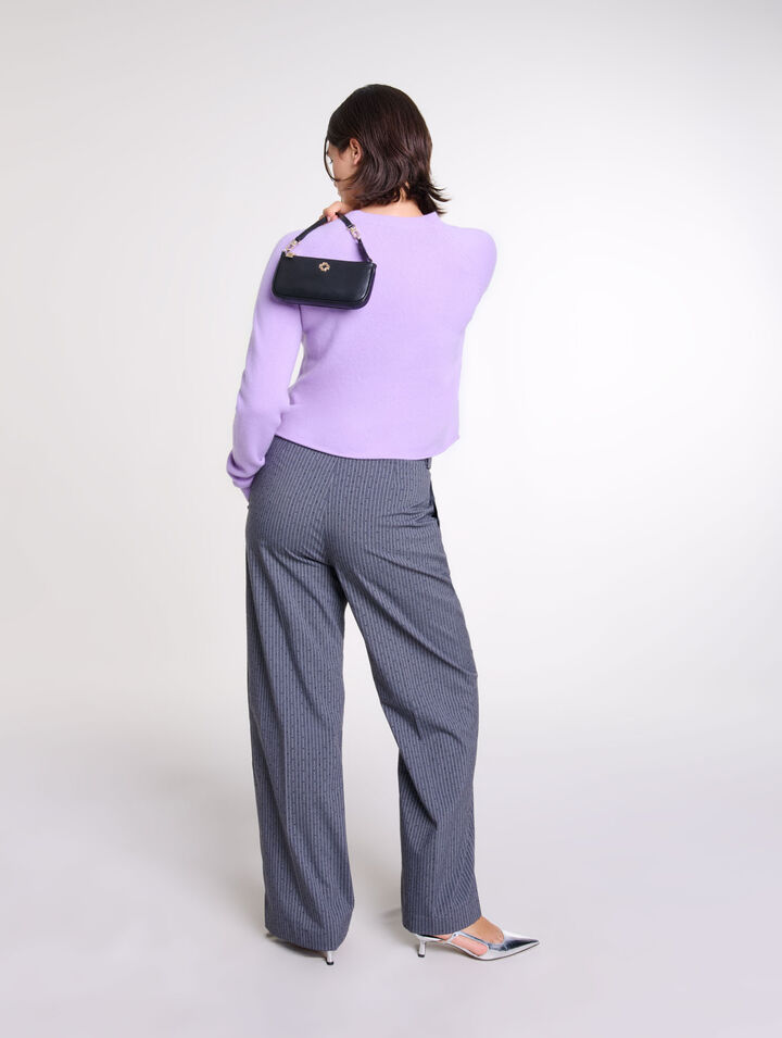 Pantalon de tailleur strassé