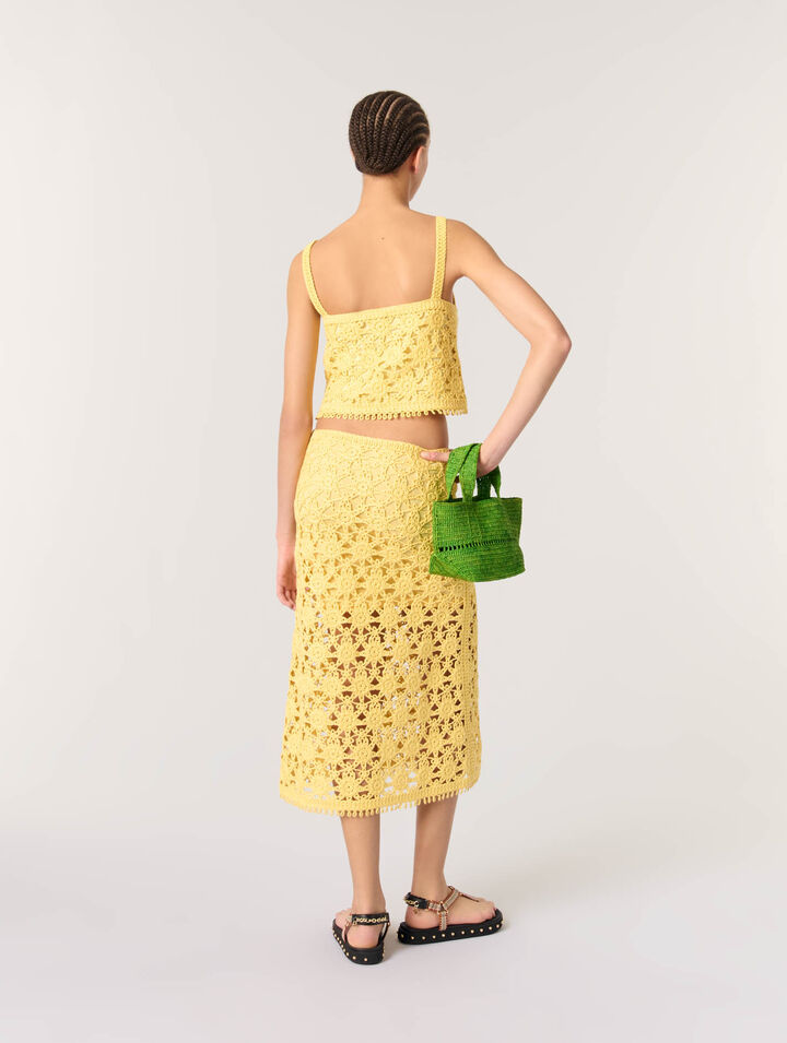 Jupe longue en crochet