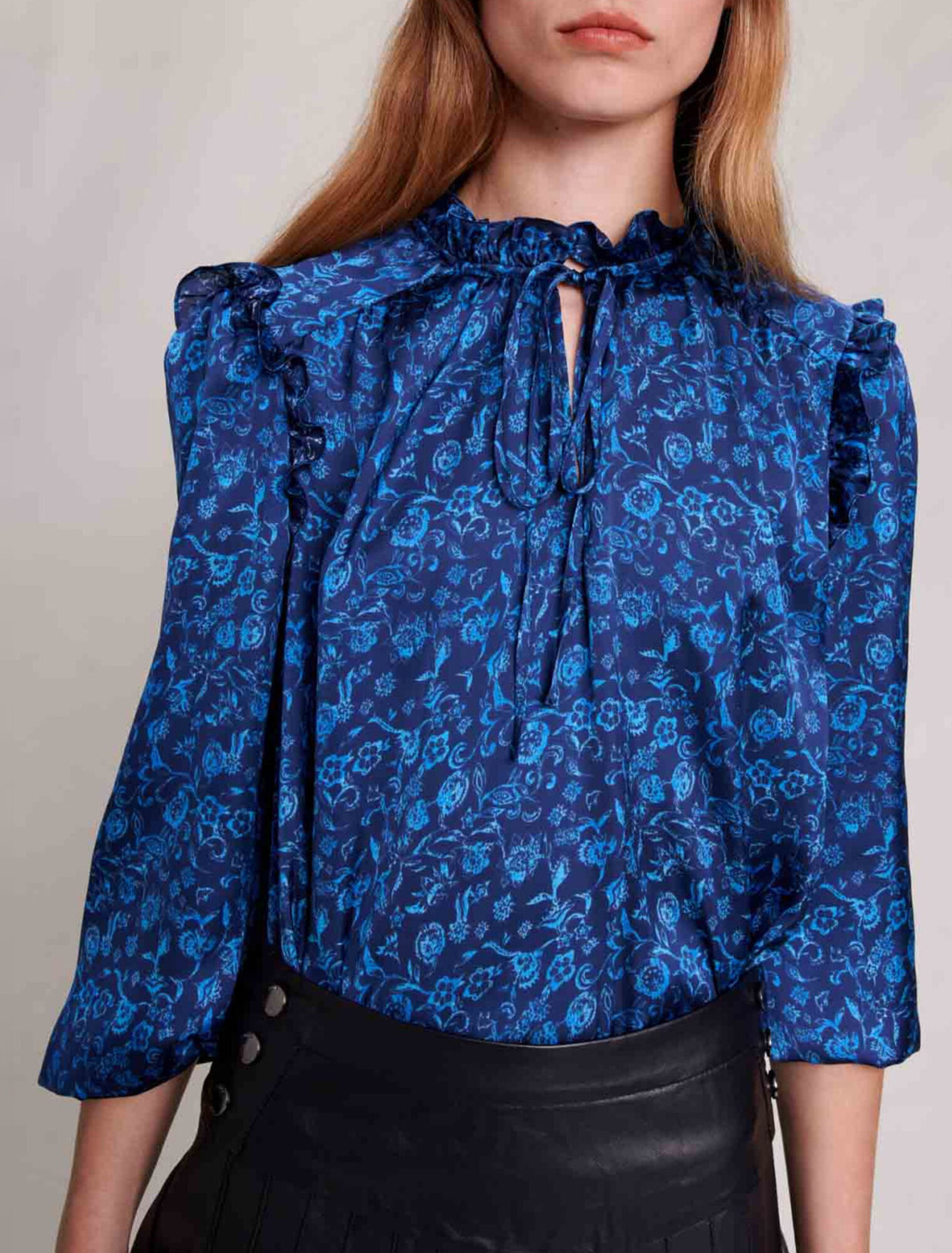 Organic print blouse