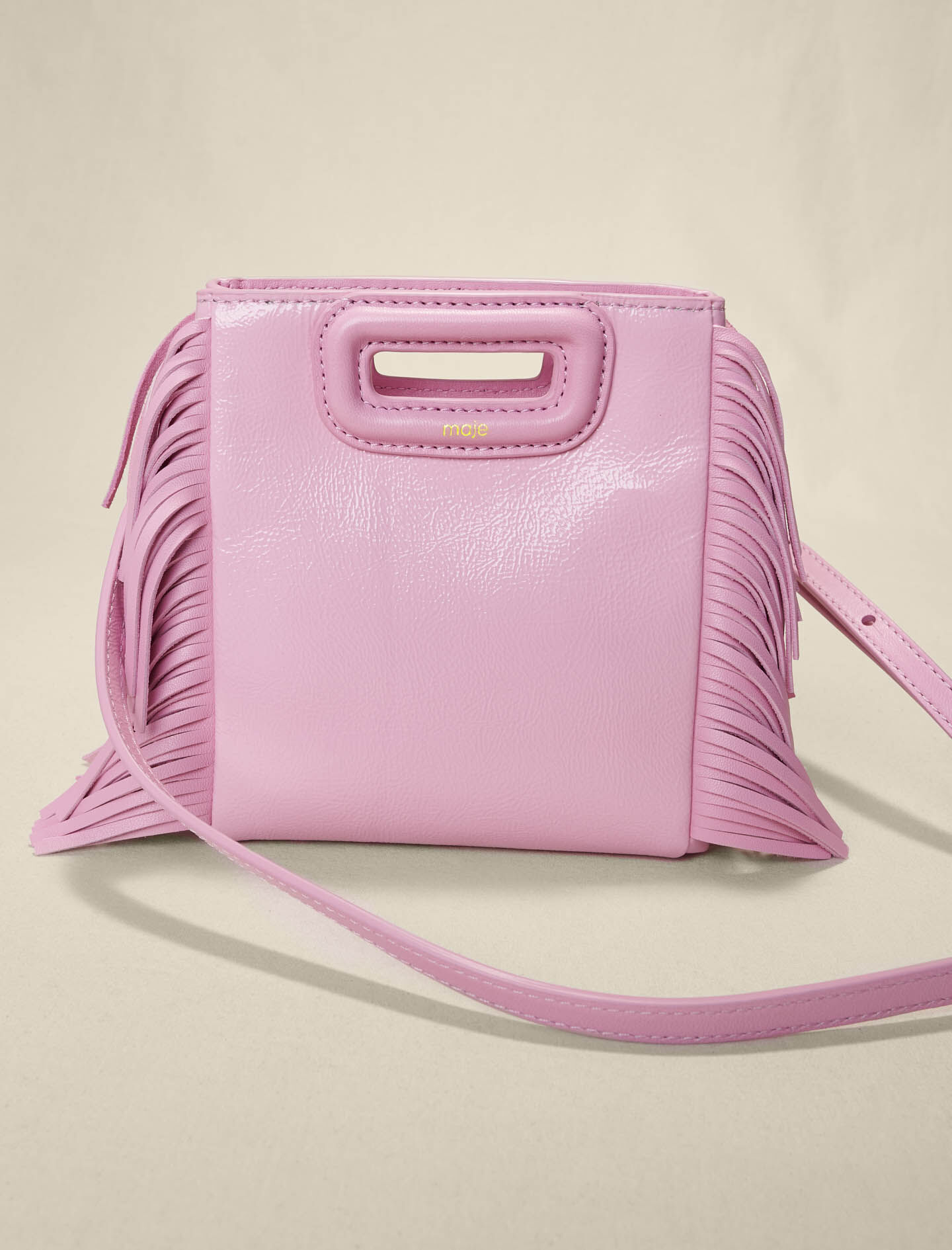 Pink leather purses for sale online