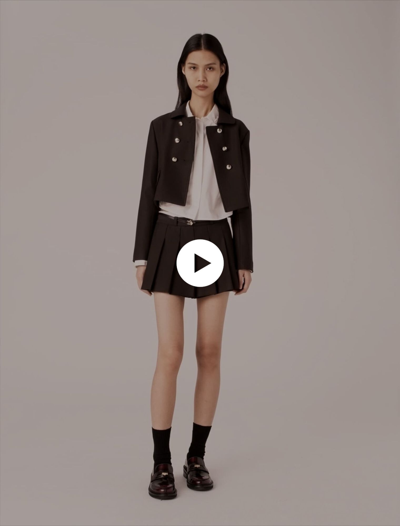 Veste courte à double boutonnage