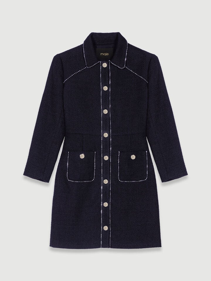 Robe courte en tweed