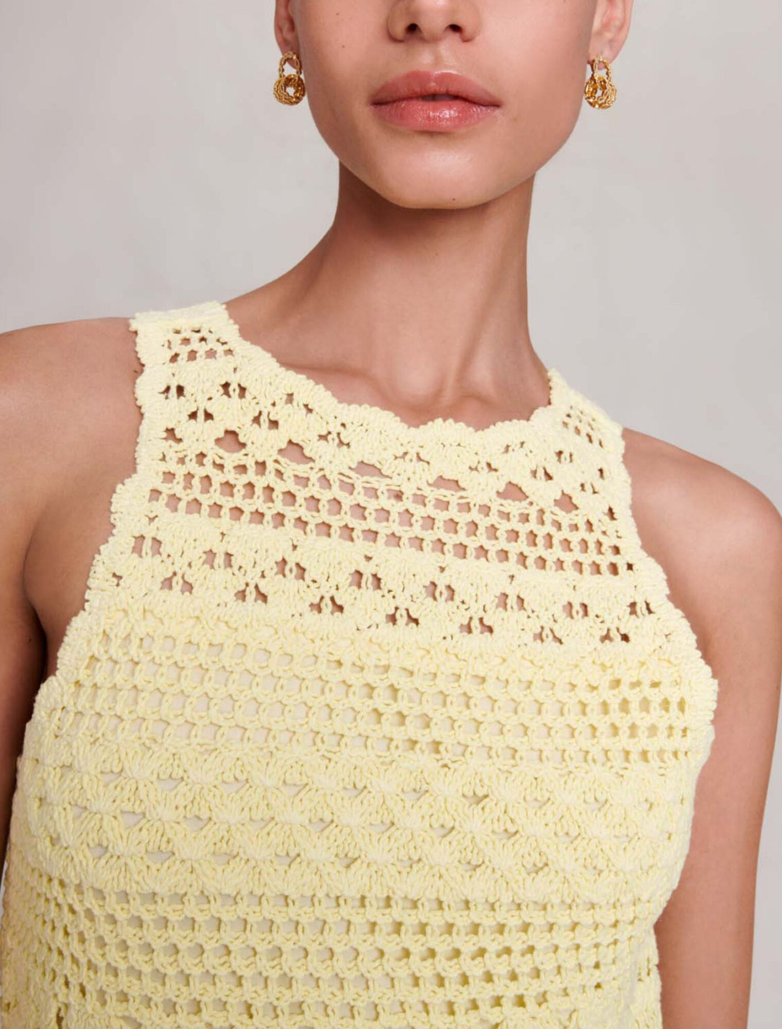 Robe longue crochet
