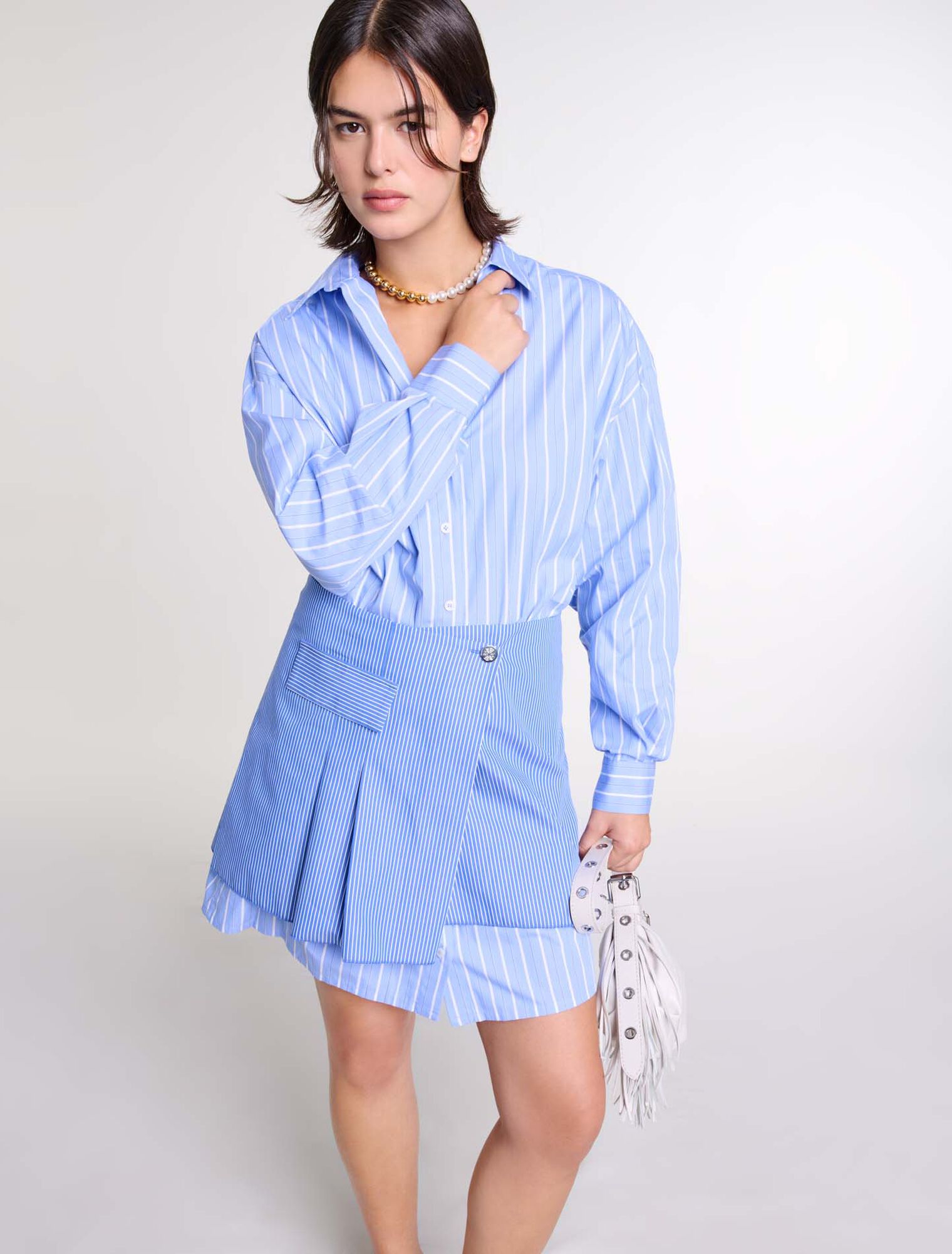 Robe 2-en-1 à rayures