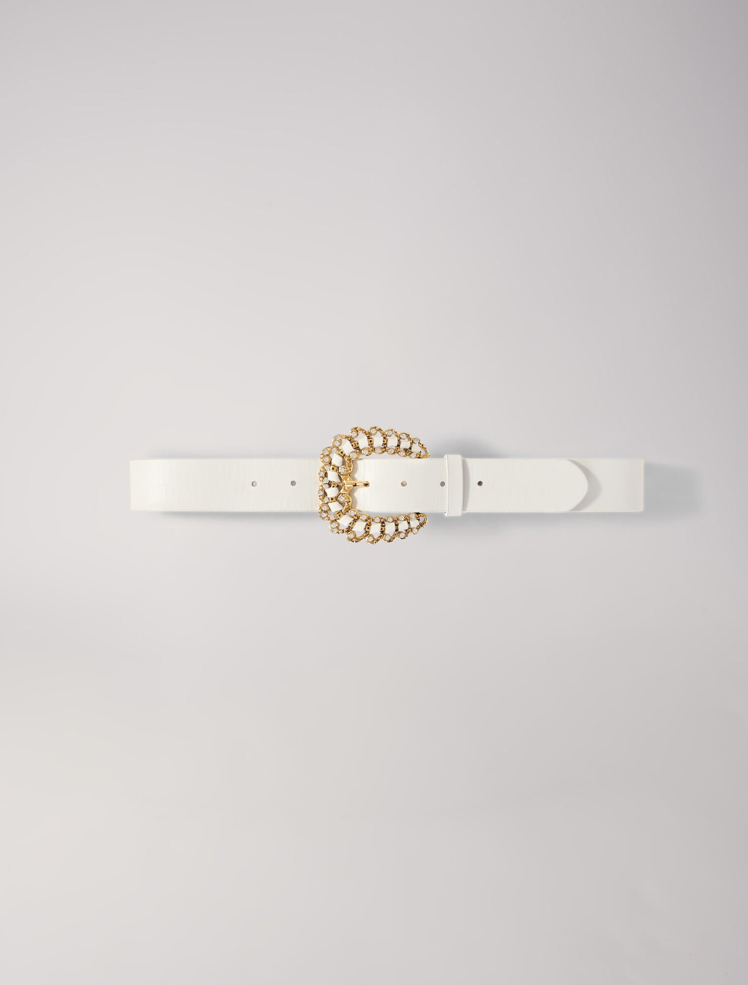 Ceinture à boucle ornée de strass
