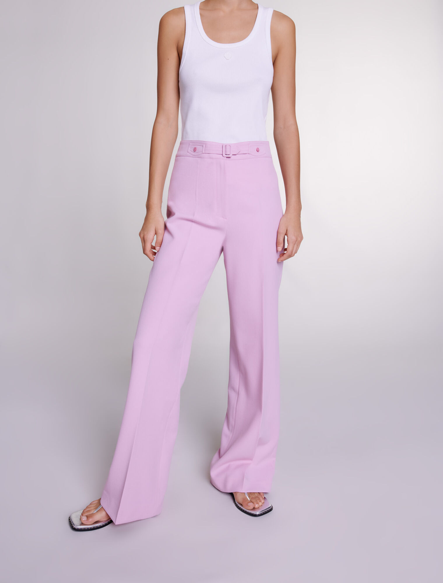 Pantalon de tailleur large