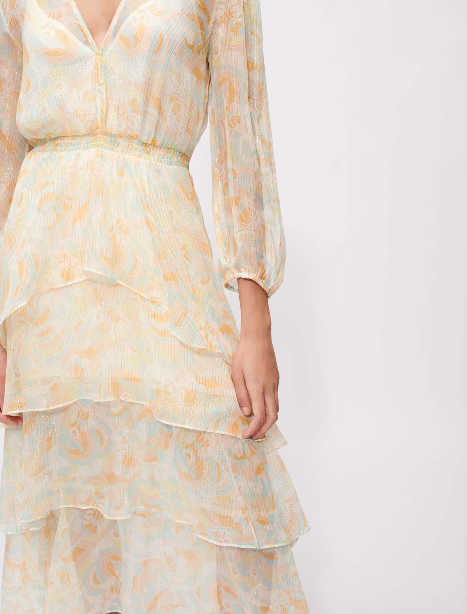 Robe en soie fluide et brillante