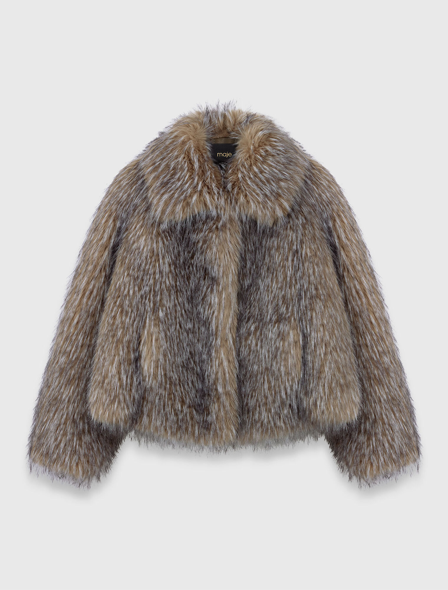 Short faux fur coat
