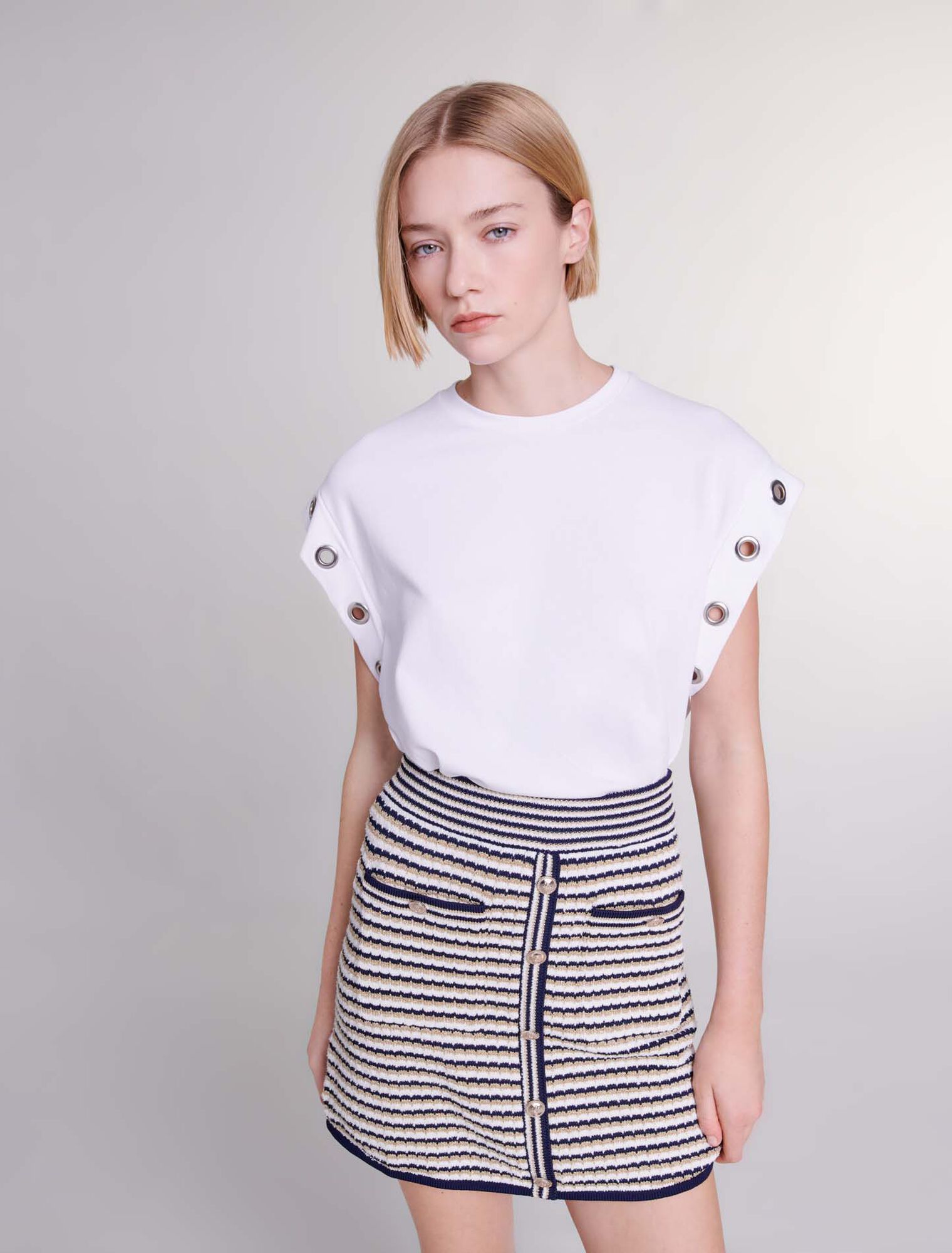 Jupe courte en maille