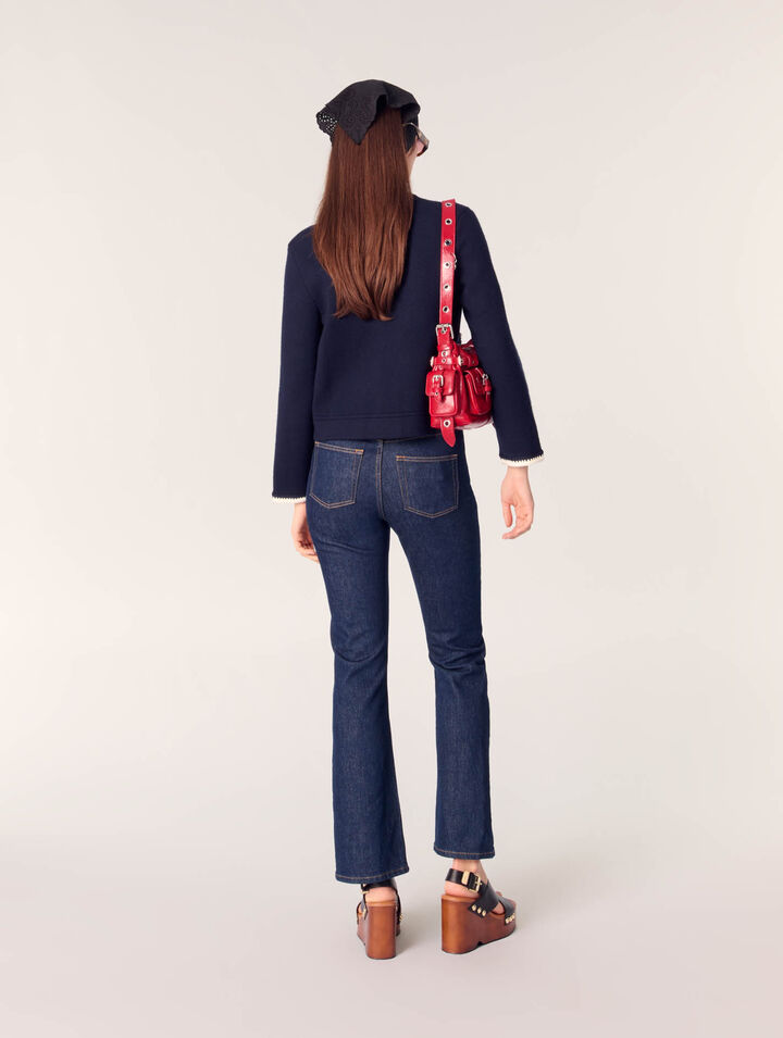 Cardigan en laine mélangée