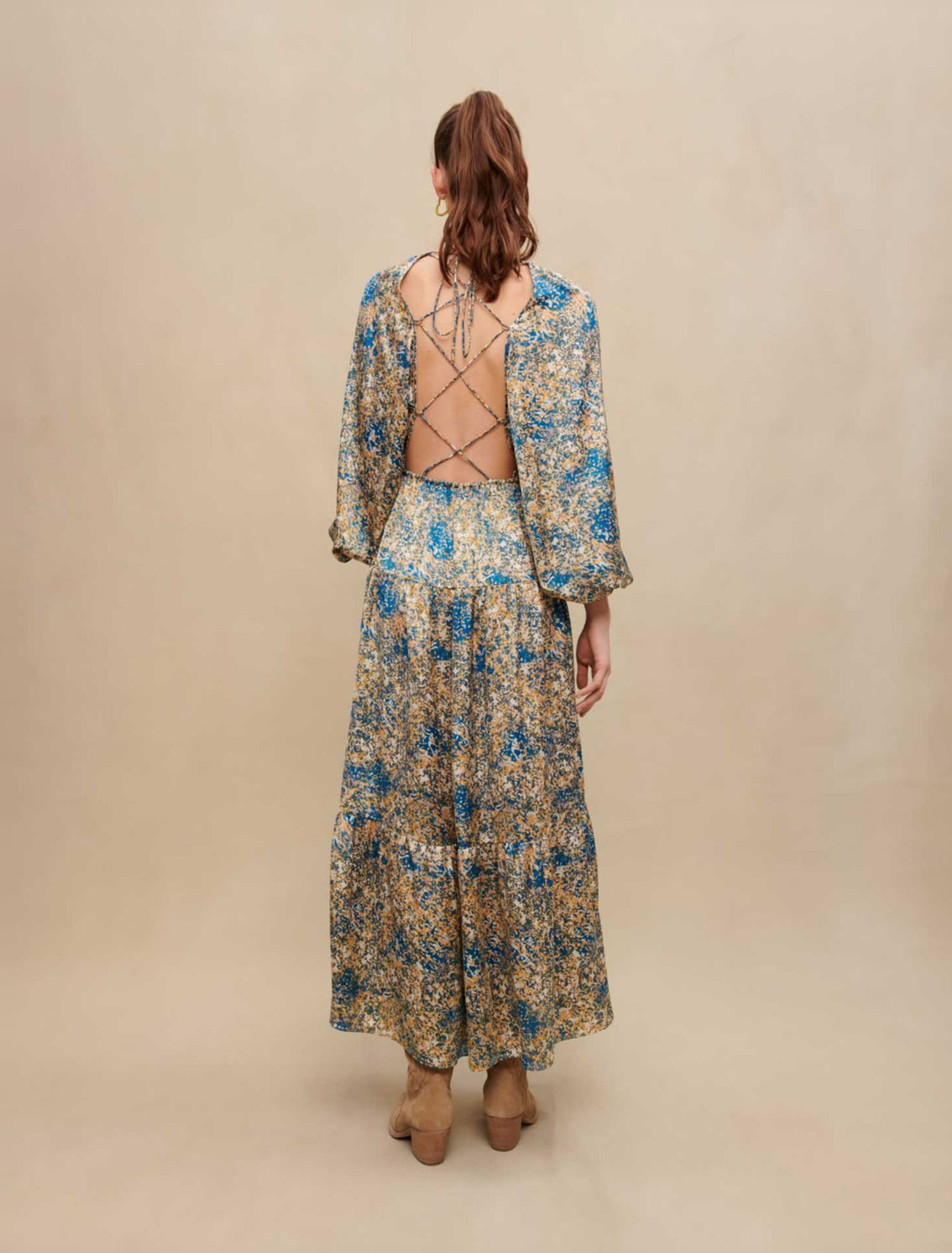 Long printed dress
