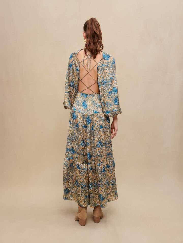 Robe longue imprimée