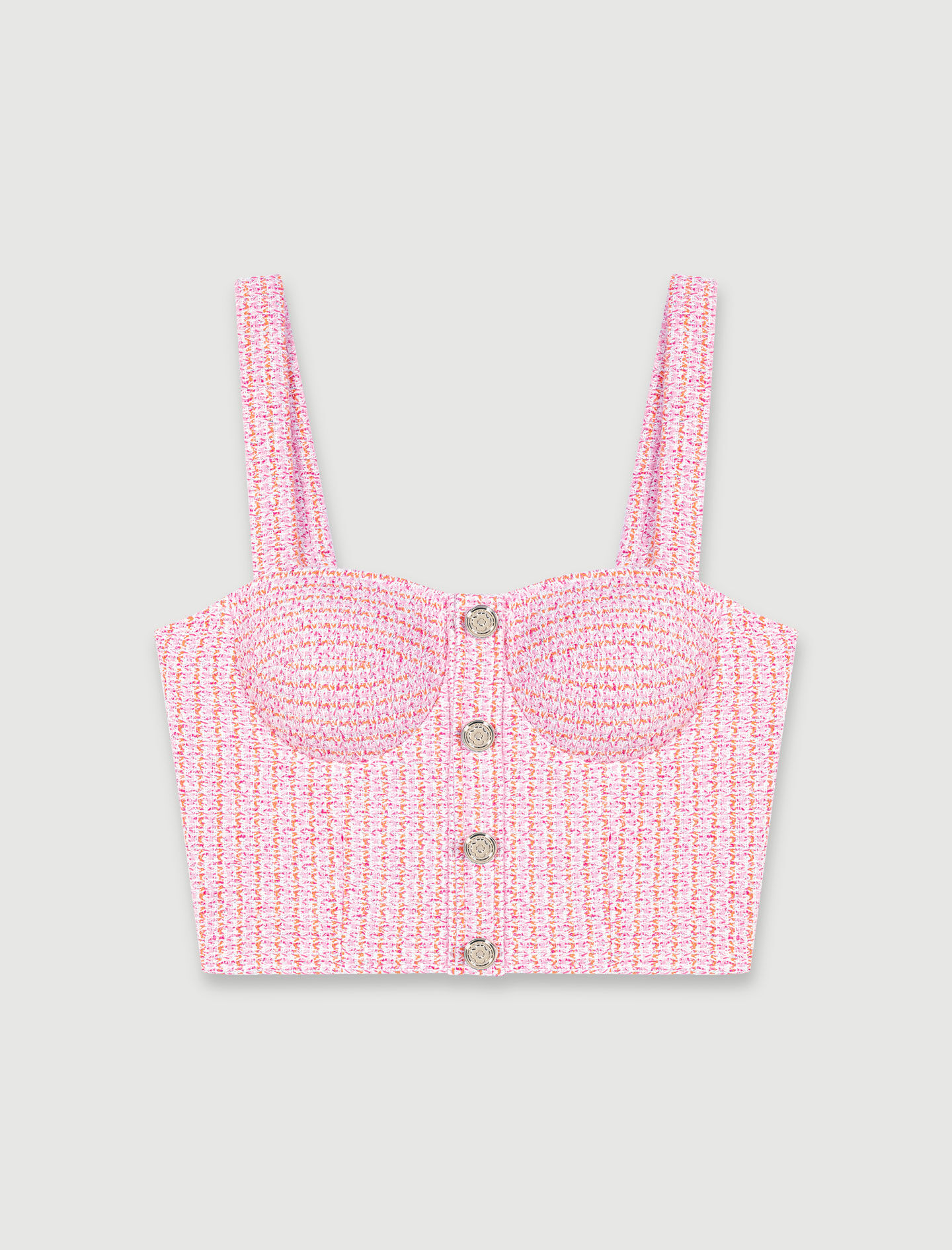 Tweed crop top