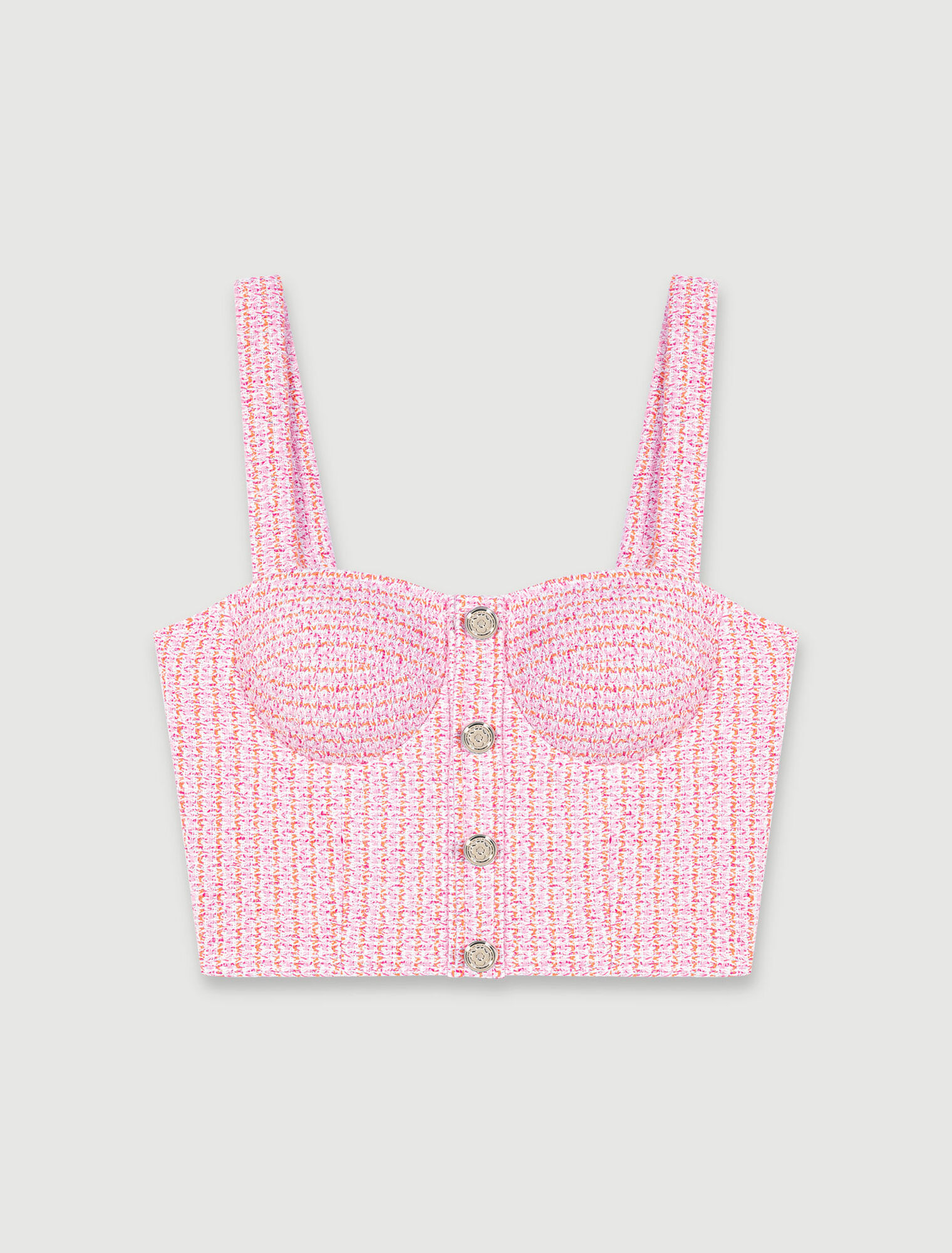 Crop top en tweed