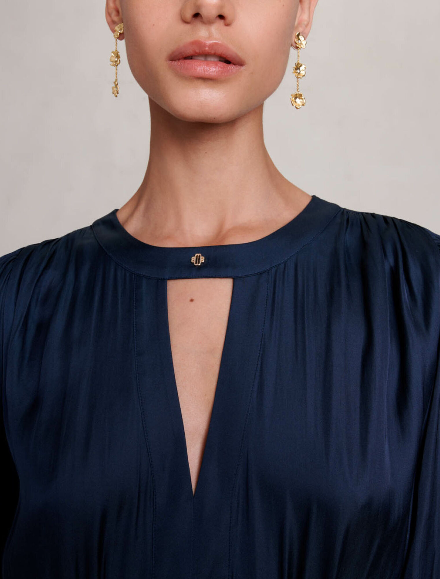 Short satin dress