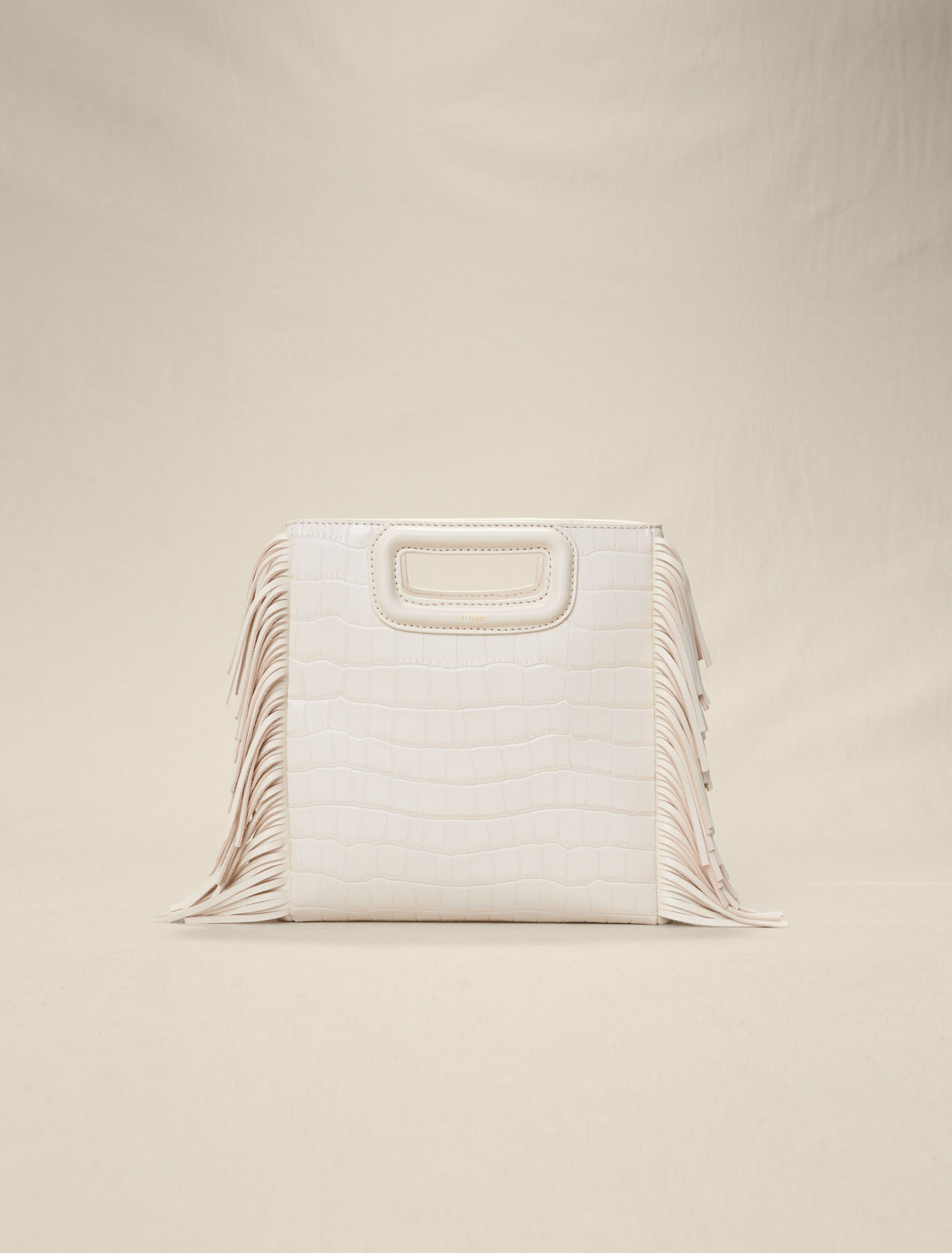 Sac M en cuir croco