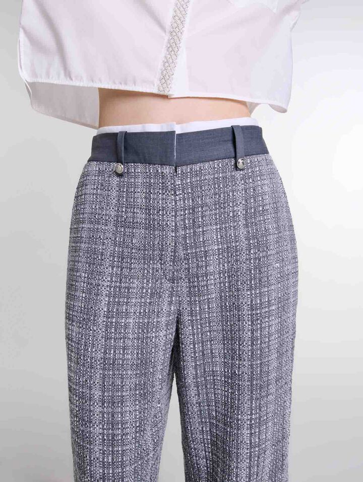 Pantalon en tweed