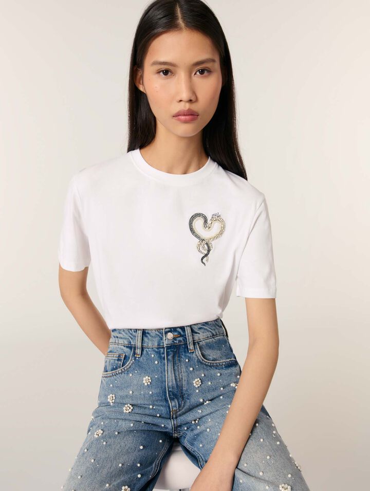 Tee-shirt brodé