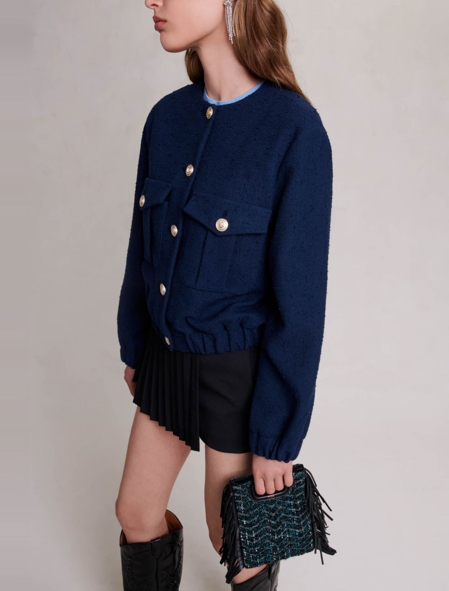 Blouson bomber court