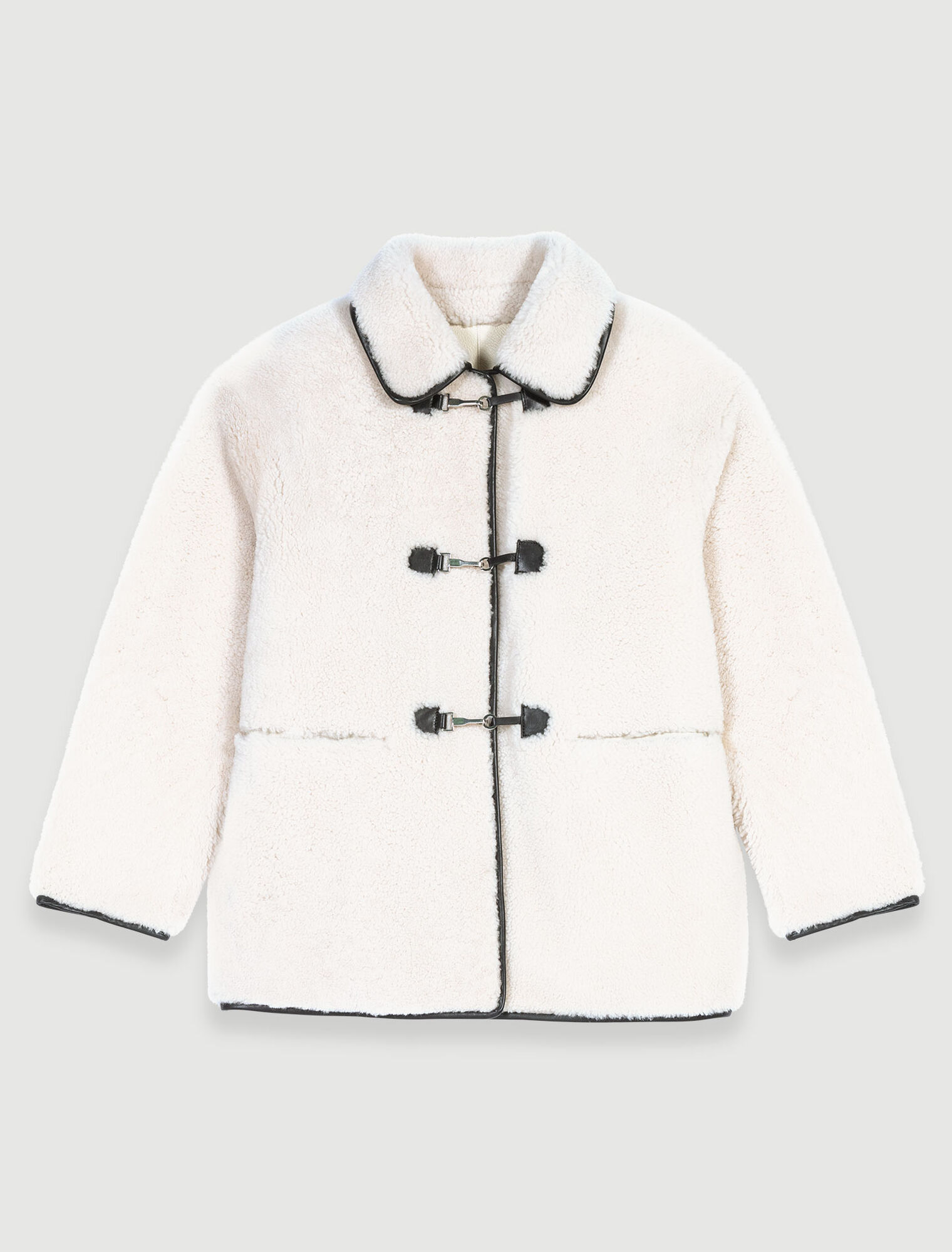 Manteau mi-long shearling