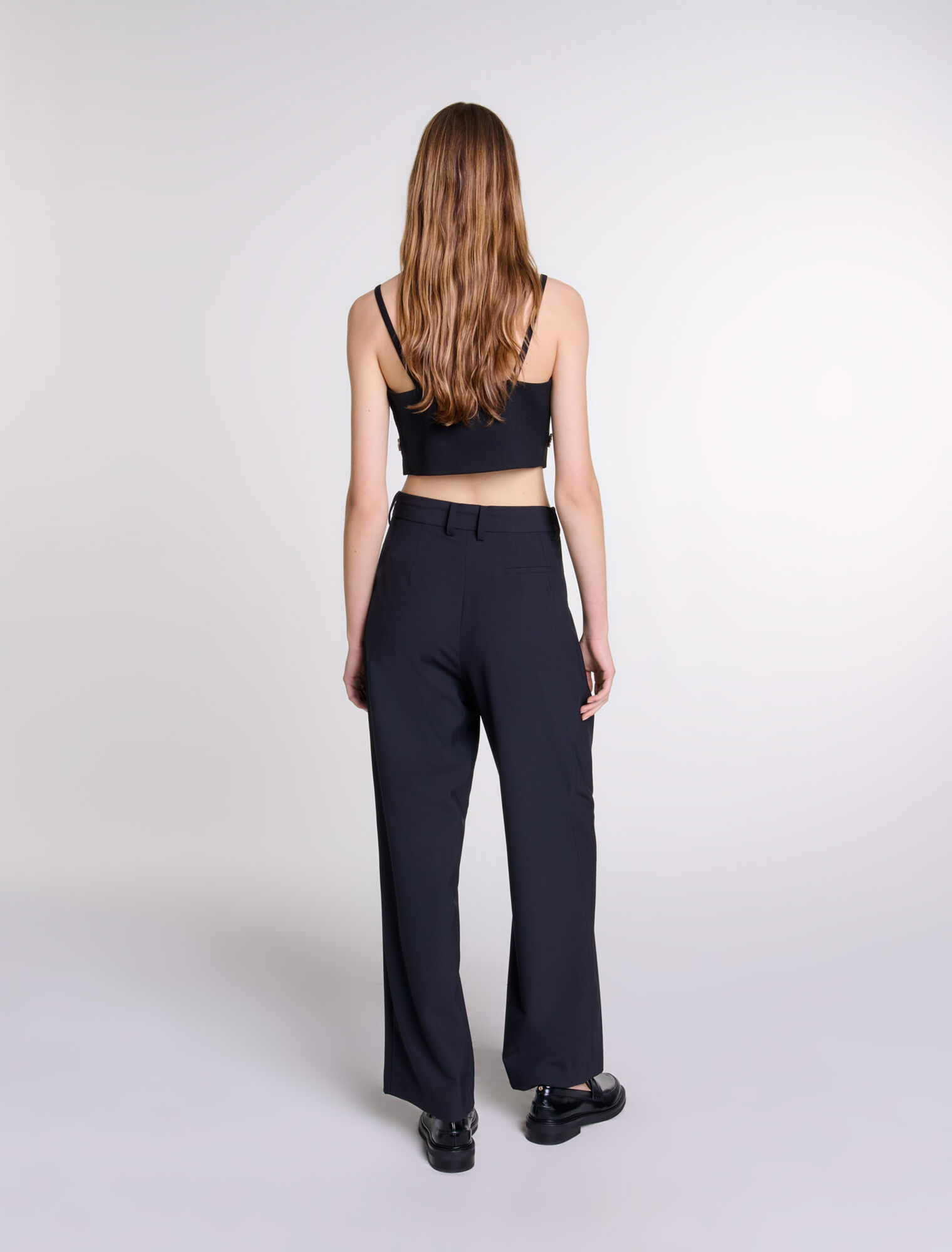 Pantalon large avec ceinture