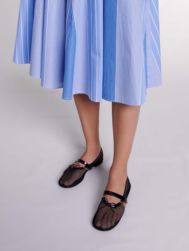 Ballerines en textile mesh