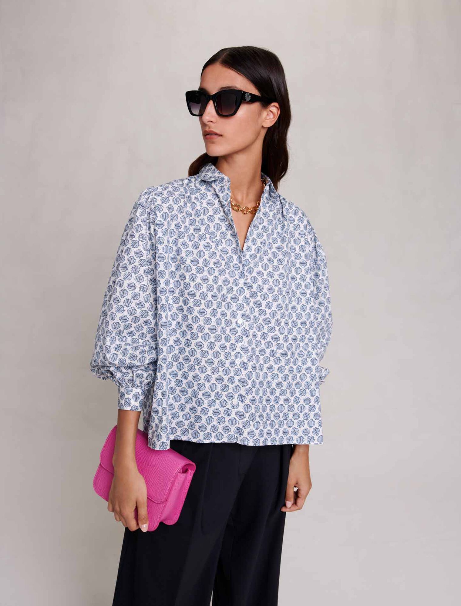 Chemise imprimé monogramme