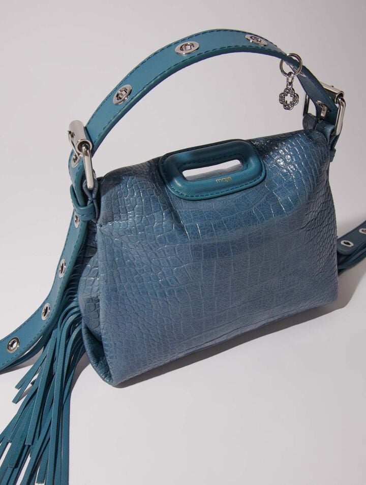 Sac Miss M Mini en cuir effet croco