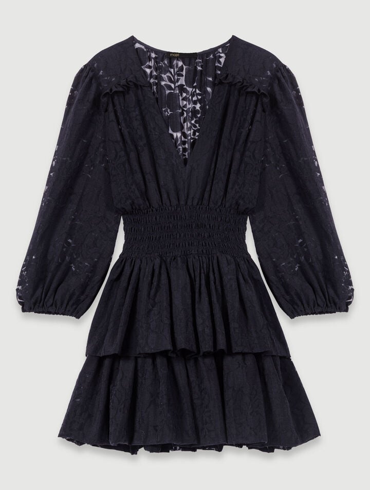 Robe trompe l'&oelig;il &agrave; motif