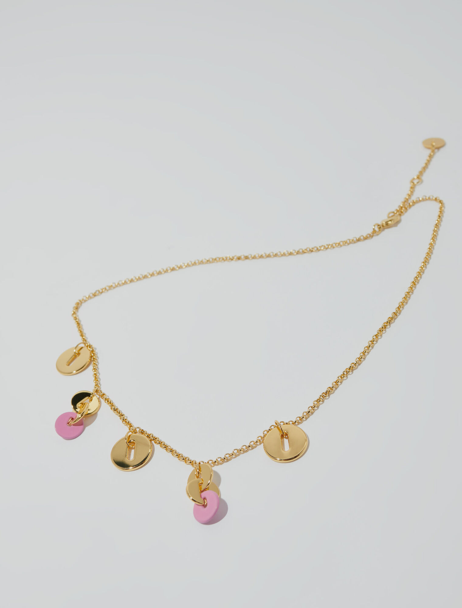 Collier chaîne à pendentifs