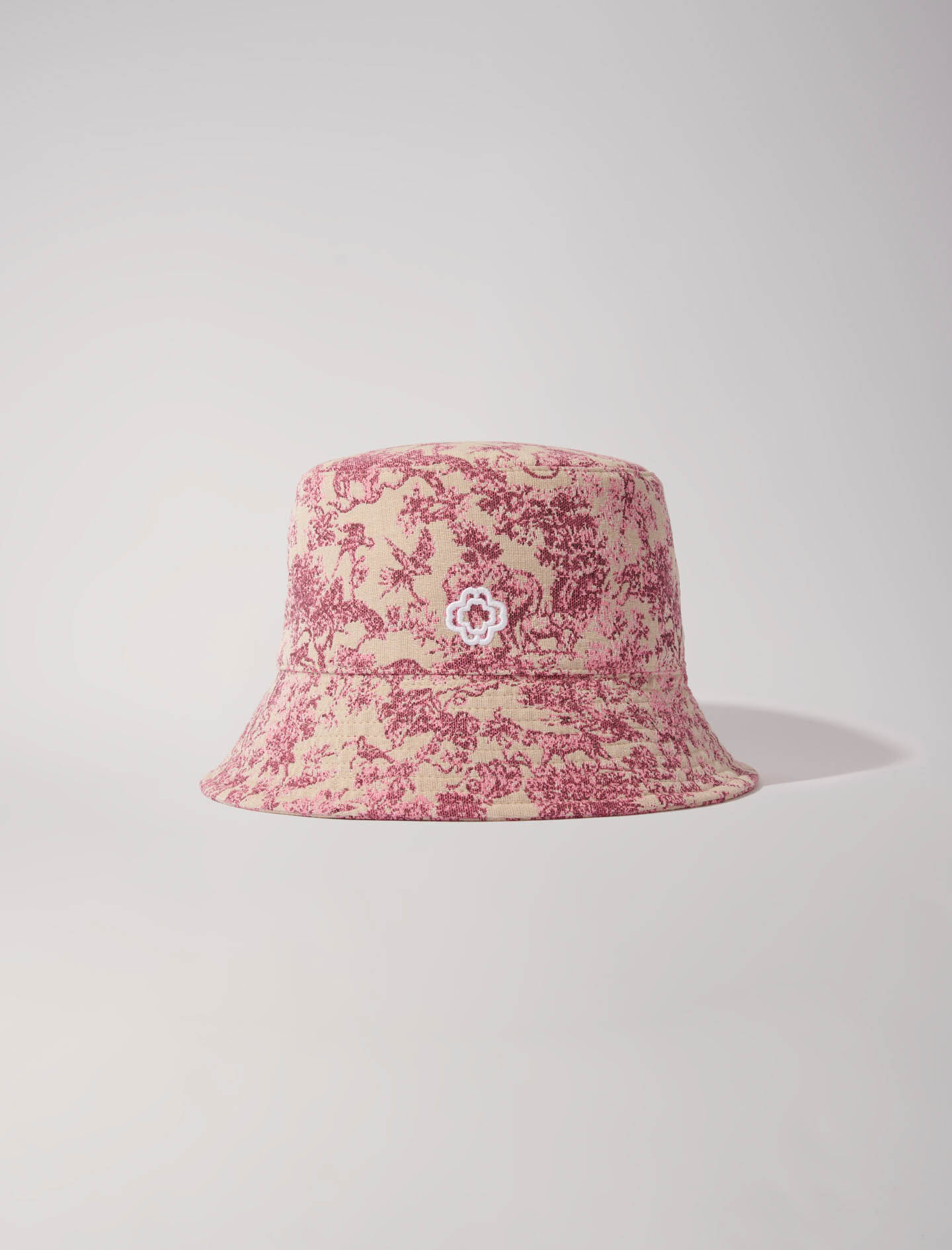 Patterned cotton bucket hat Pink For Women | Maje