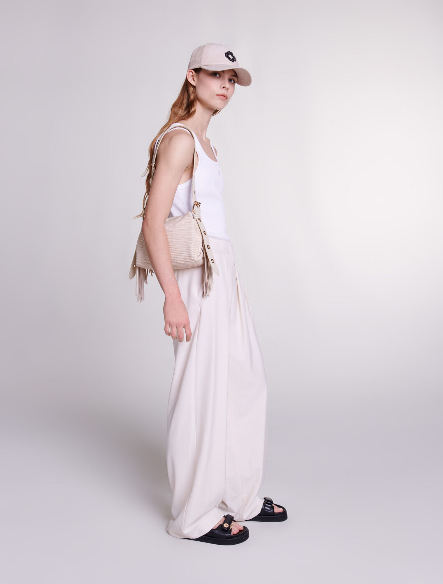 Pantalon de tailleur large