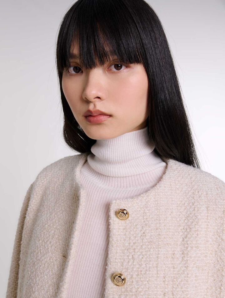 Veste courte en tweed