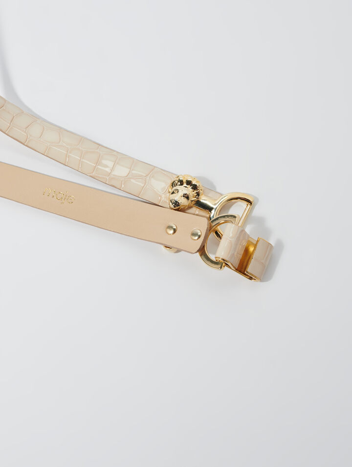 Ceinture en cuir glossy Clover