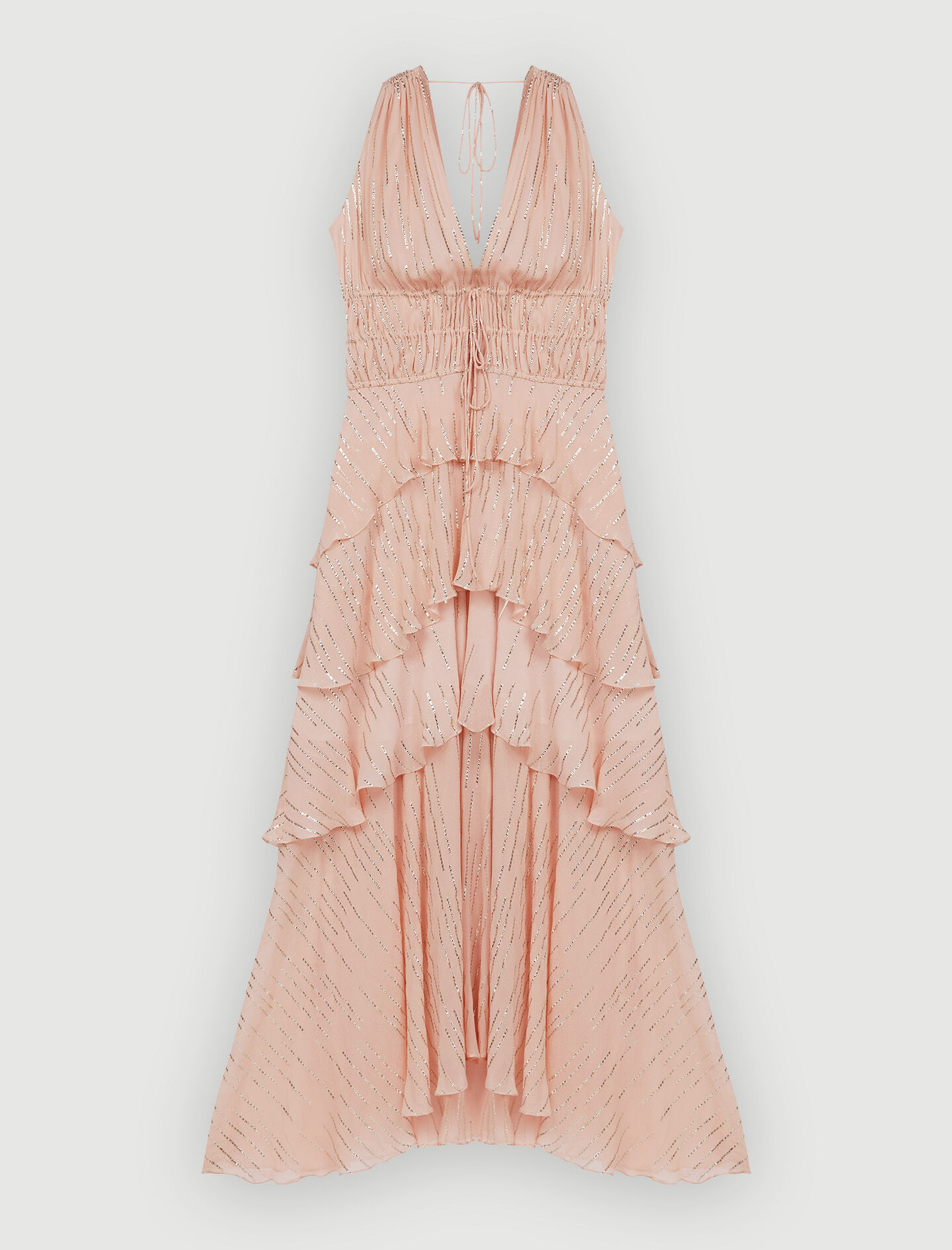 極美品 UNDERCOVER / silk ruffle dress 2006 Shimmer Satin Tube Dress | Aritzia INTL