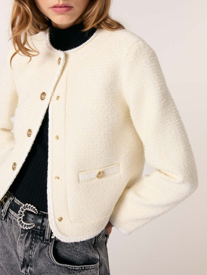 Veste courte en tweed