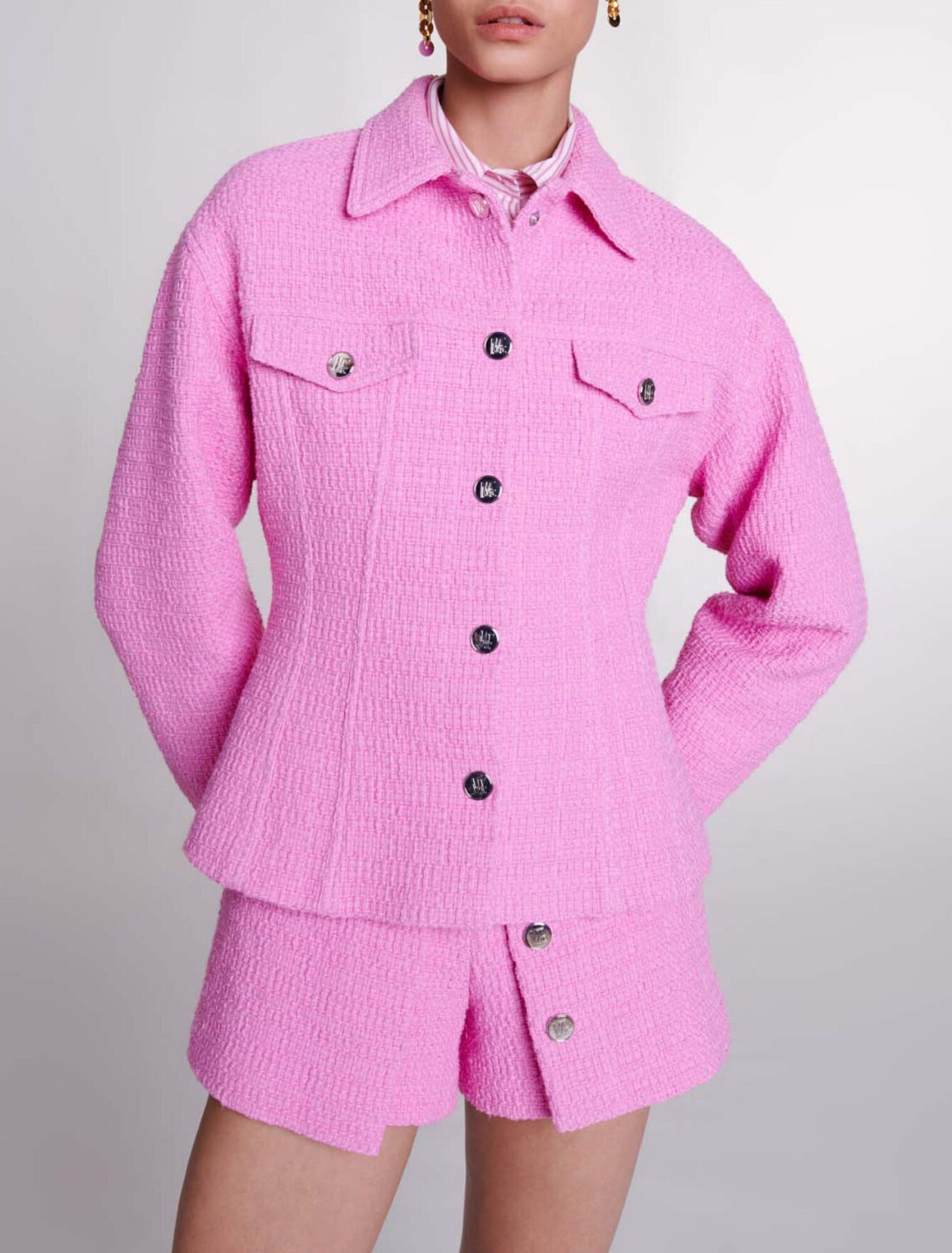 Fitted tweed jacket