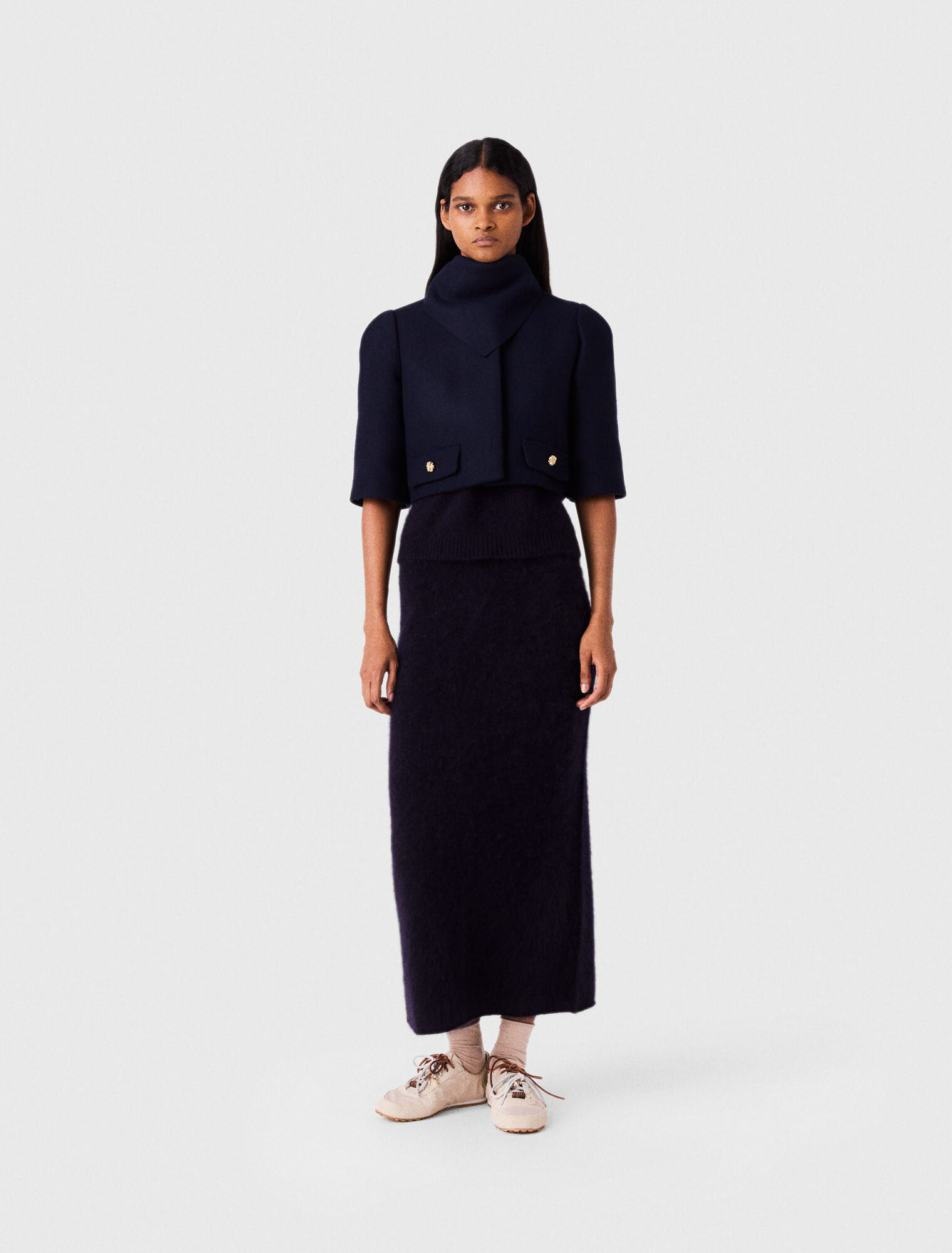 Short wool jacket