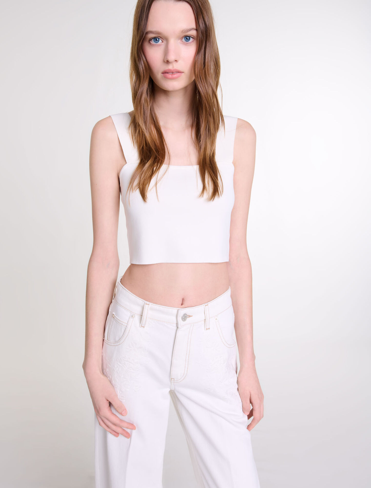 Crop top en maille