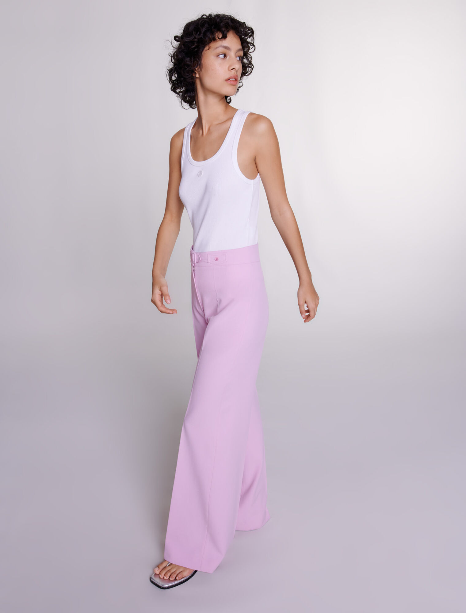 Pantalon de tailleur large