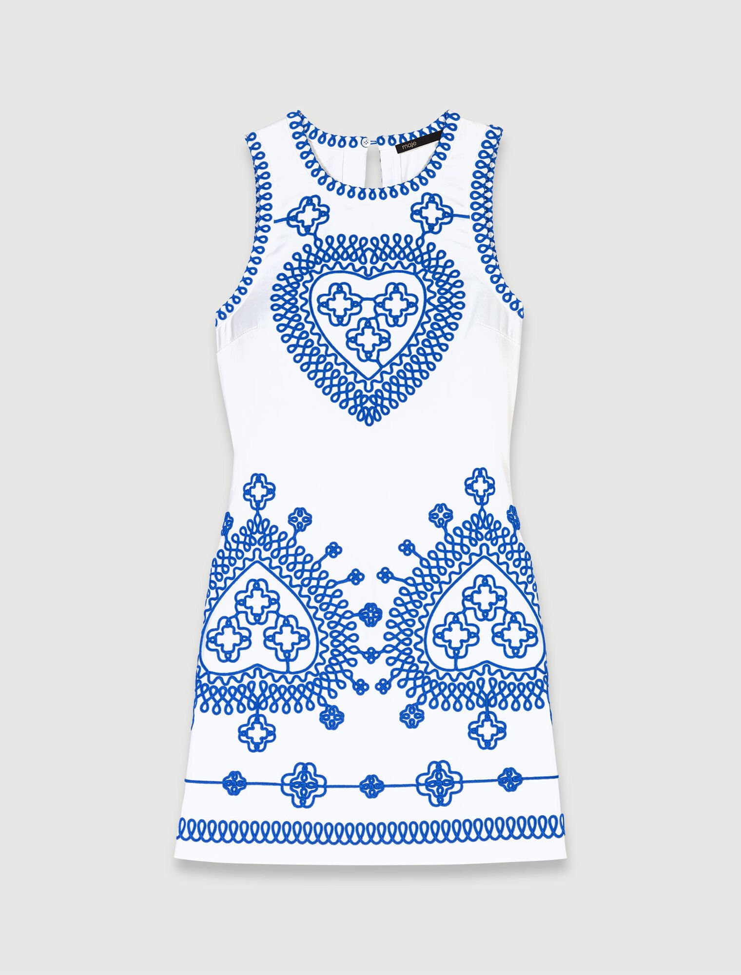 Robe ajustée et brodée