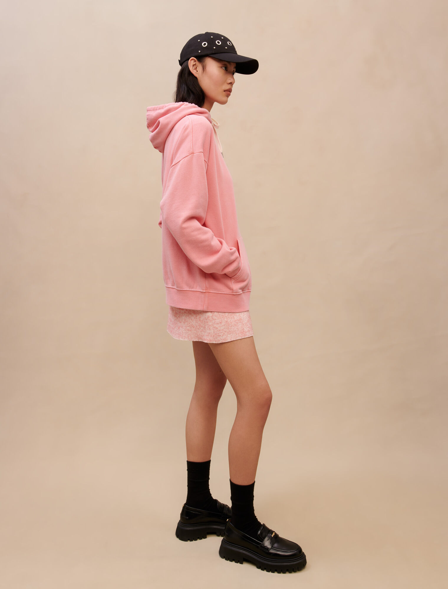 Pink oversized sweatshirt
