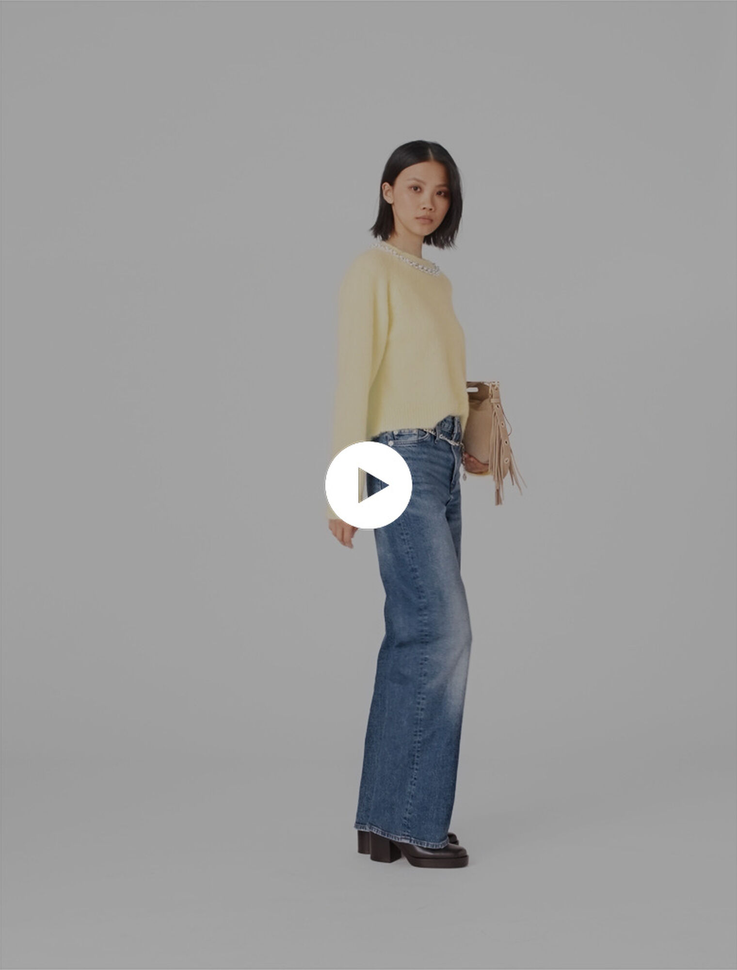 Jean à ceinture maillons