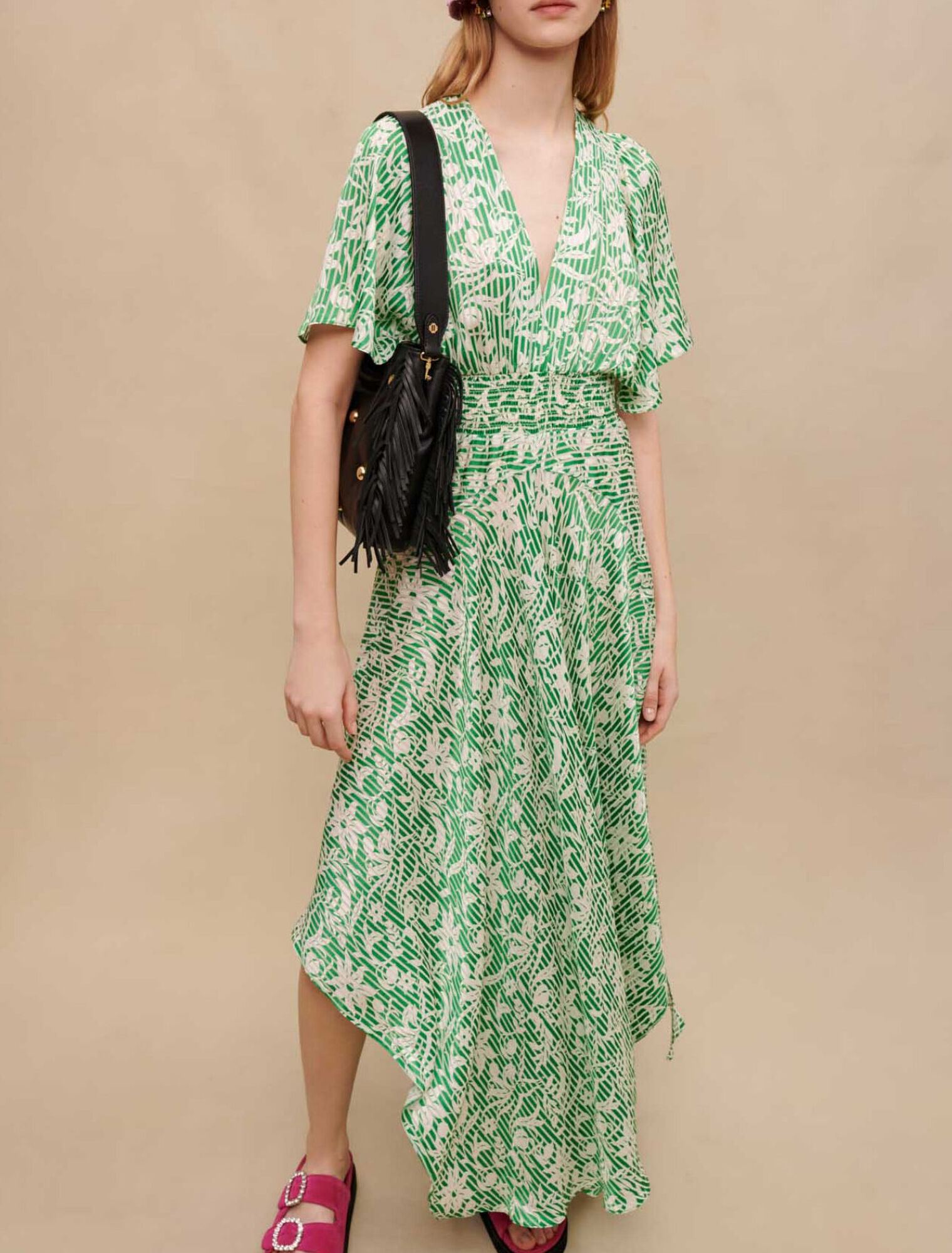 Long asymmetric dress