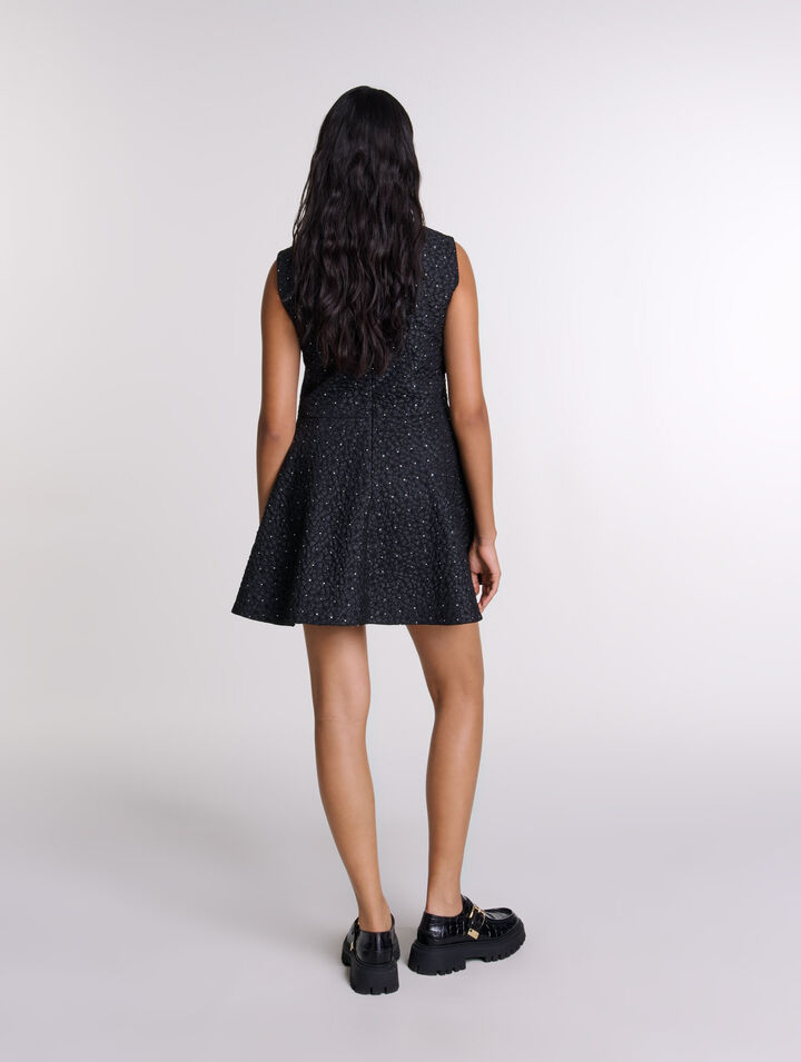 Combinaison trompe l'œil strassée