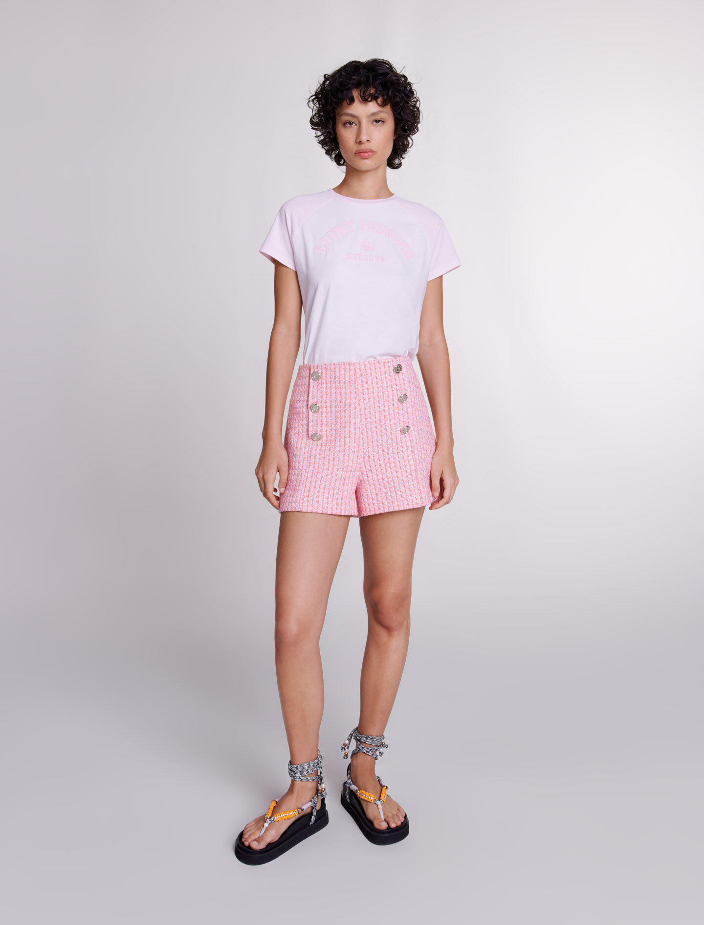新作sheller candy check tweed short pants candy check tweed short pants – shéller / シェリエ