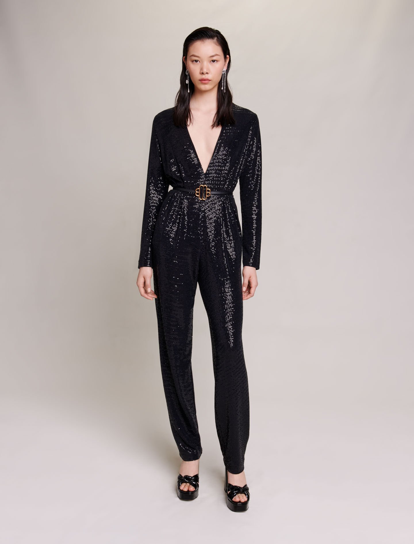 Maje jumpsuit black deals