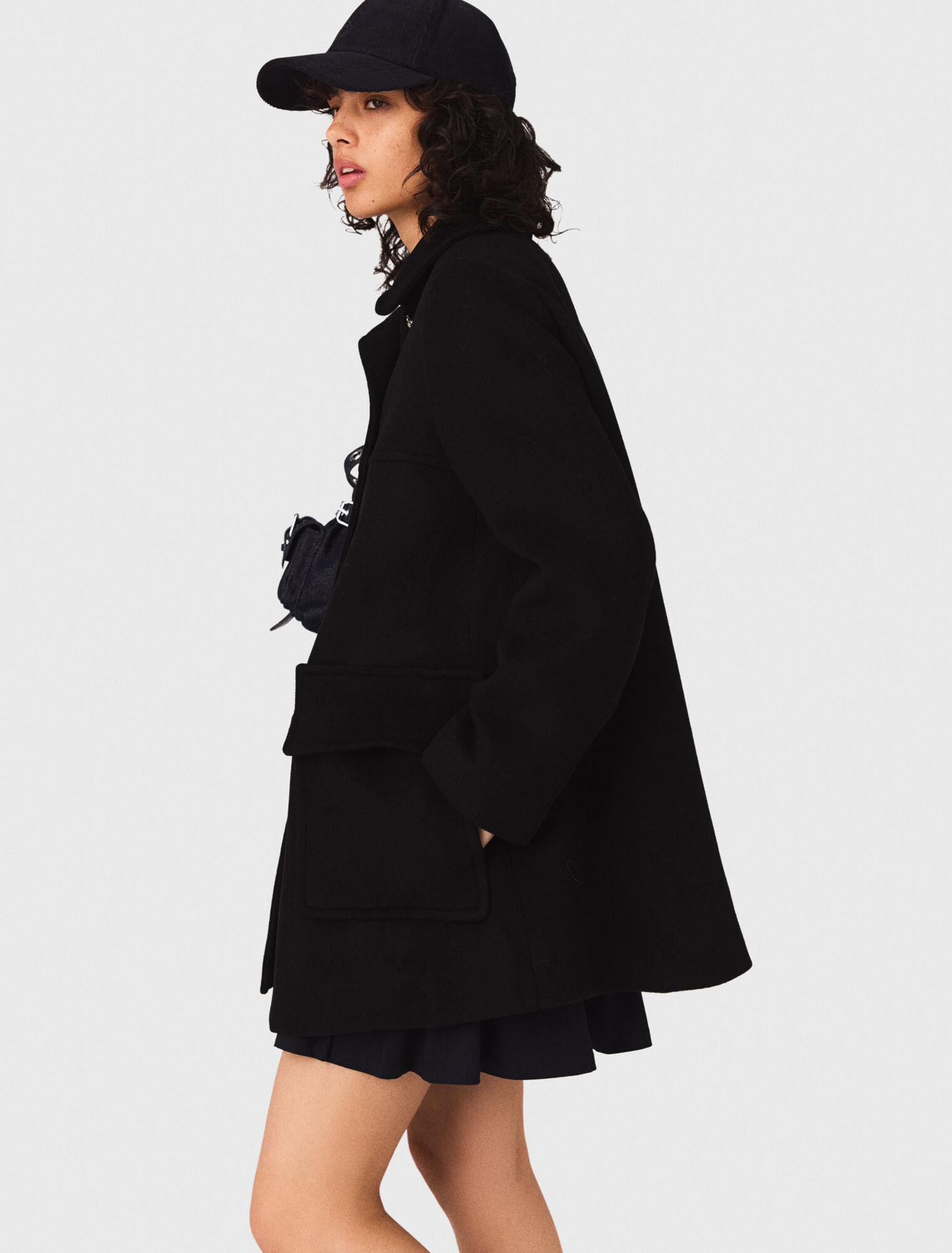 Manteau en laine mélangée