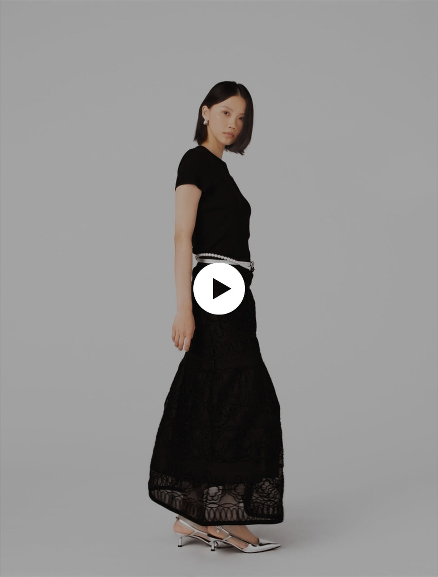 Jupon long brod&eacute;